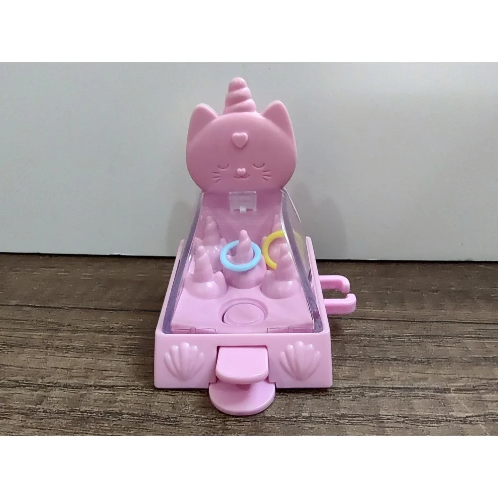 Gabby's Dollhouse Kitty Narwhal's Carnival Room Unicorn Mini Ring Toss Game Toy